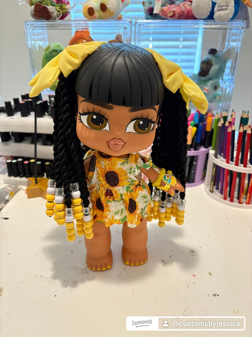 Custom Hand Painted and Crafted Brat Big Baby Doll