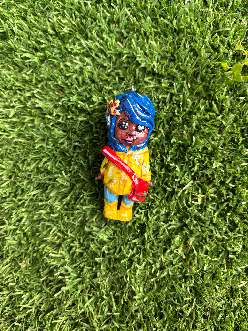 Custom Hand sculpted and painted Sonny Coraline inspired keychain